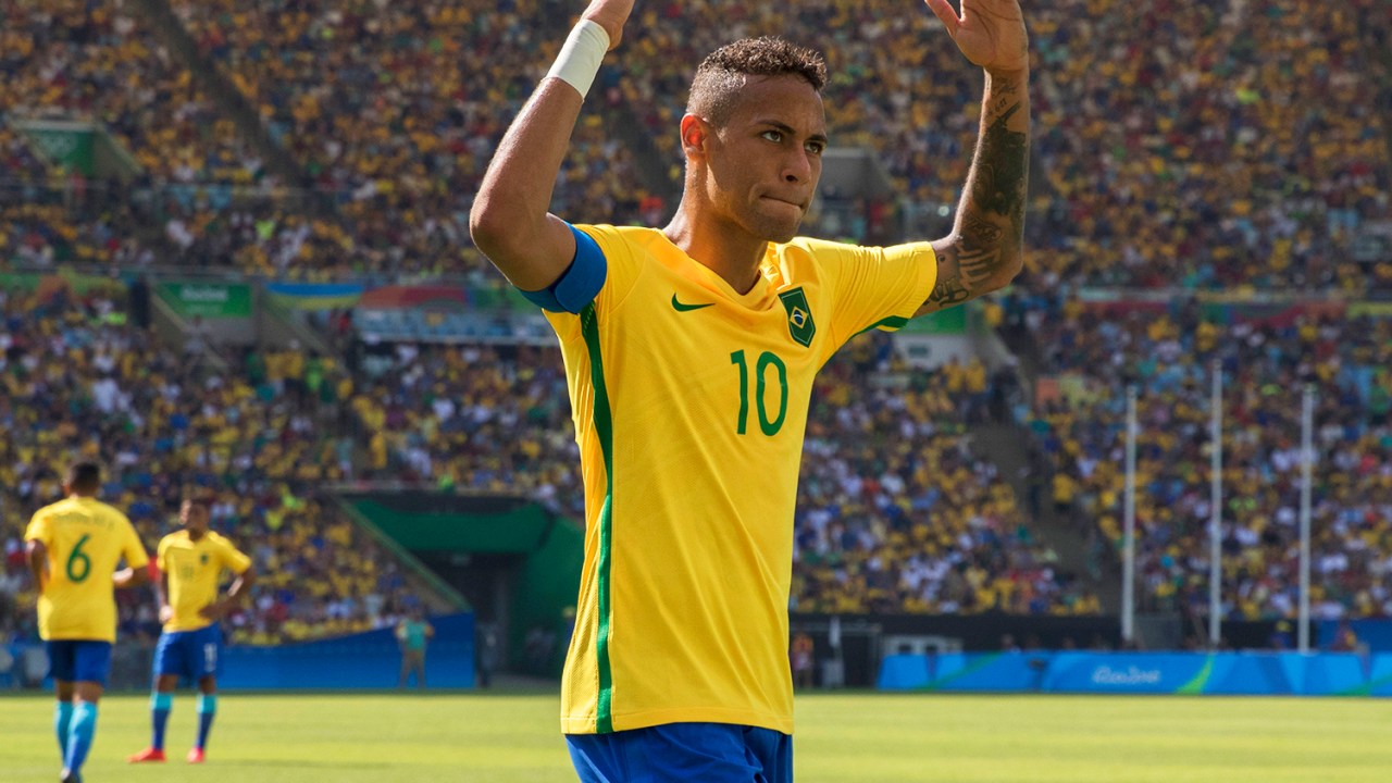 Neymar, em partida contra Honduras