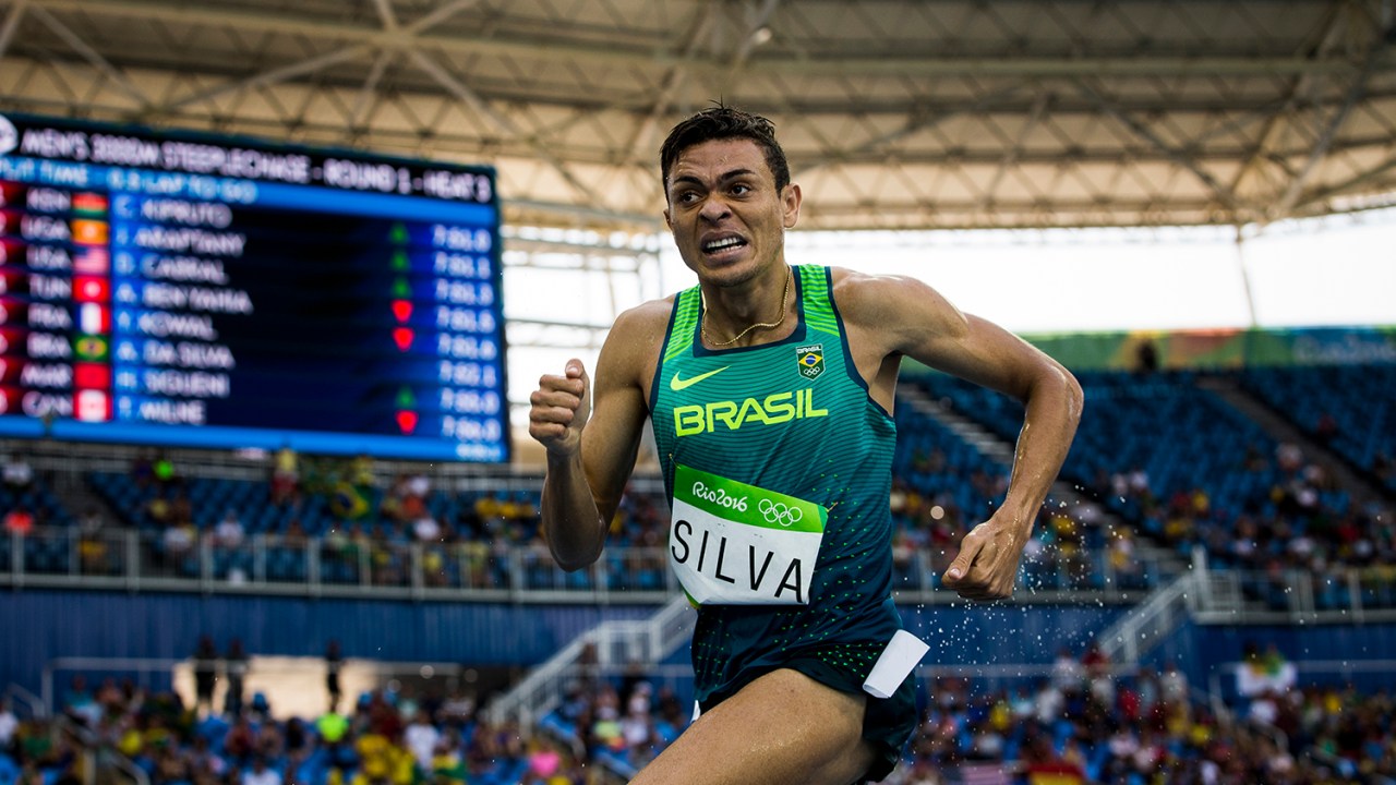 O brasileiro Altobeli da Silva faz a melhor marca pessoal e avança para a final dos 3000m com barreiras, durante o quarto dia de competições de atletismo - 15/08/2016