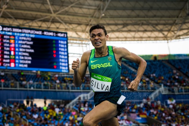 O brasileiro Altobeli da Silva faz a melhor marca pessoal e avança para a final dos 3000m com barreiras, durante o quarto dia de competições de atletismo - 15/08/2016
