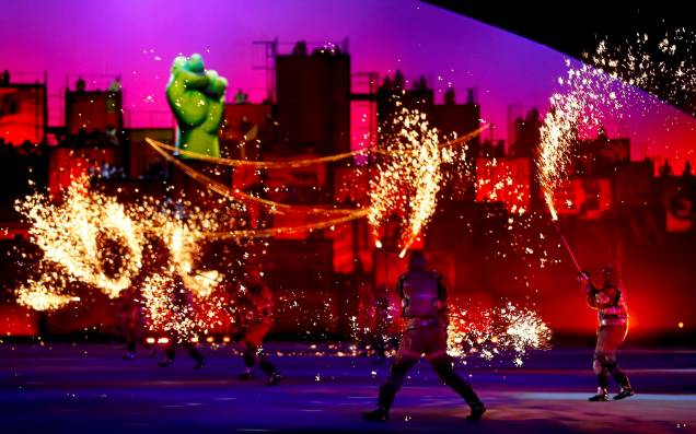Cerimônia de abertura dos Jogos Olímpicos Rio 2016, no estádio do Maracanã