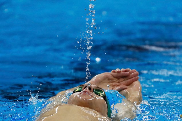 Atleta da natação treina no Parque Olímpico para a Olimpíada Rio 2016, no Rio de Janeiro - 01/08/2016