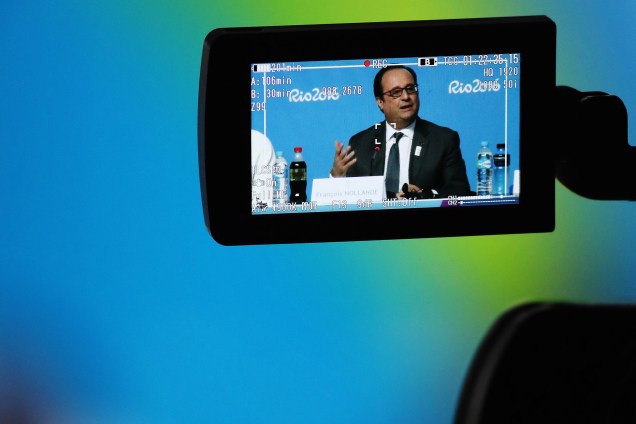 O presidente francês Francois Hollande, concede coletiva de imprensa sobre a candidatura de Paris para os Jogos Olímpicos de 2024 - 05/08/2016
