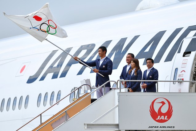 A bandeira olímpica chega a Tóquio, a cidade que sediará os Jogos Olímpicos de 2020