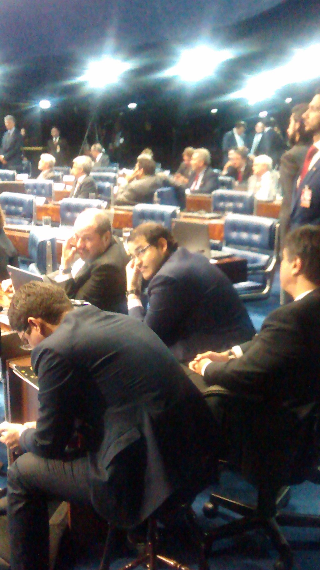 Jorge Messias, o Bessias, no Senado durante defesa de Dilma no impeachment