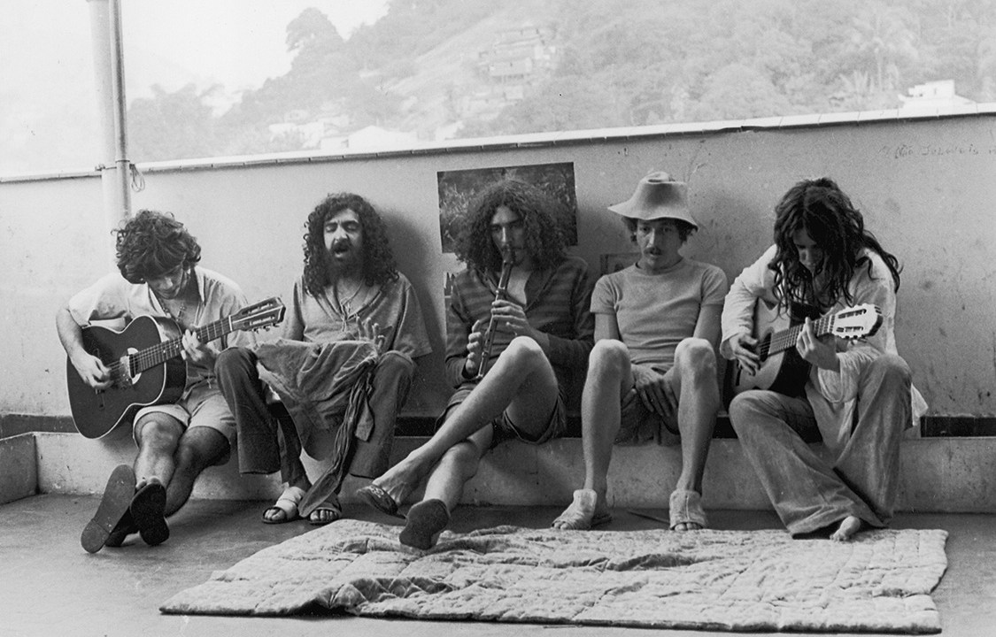 Integrantes do grupo Novos Baianos, janeiro de 1970