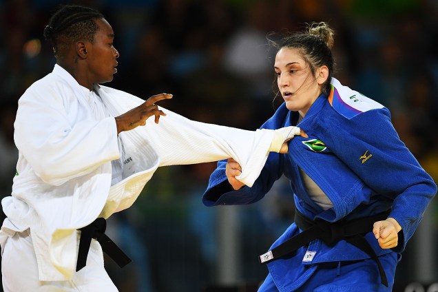 Mayra Aguiar perde semi-finais de judô, na categoria até 78kg, contra a francesa Audrey Tcheoméo - 11/08/2016
