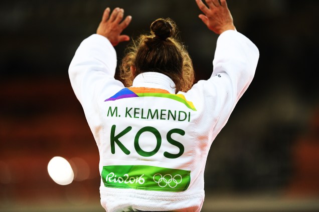 A judoca Majlinda Kelmendi, do Kosovo