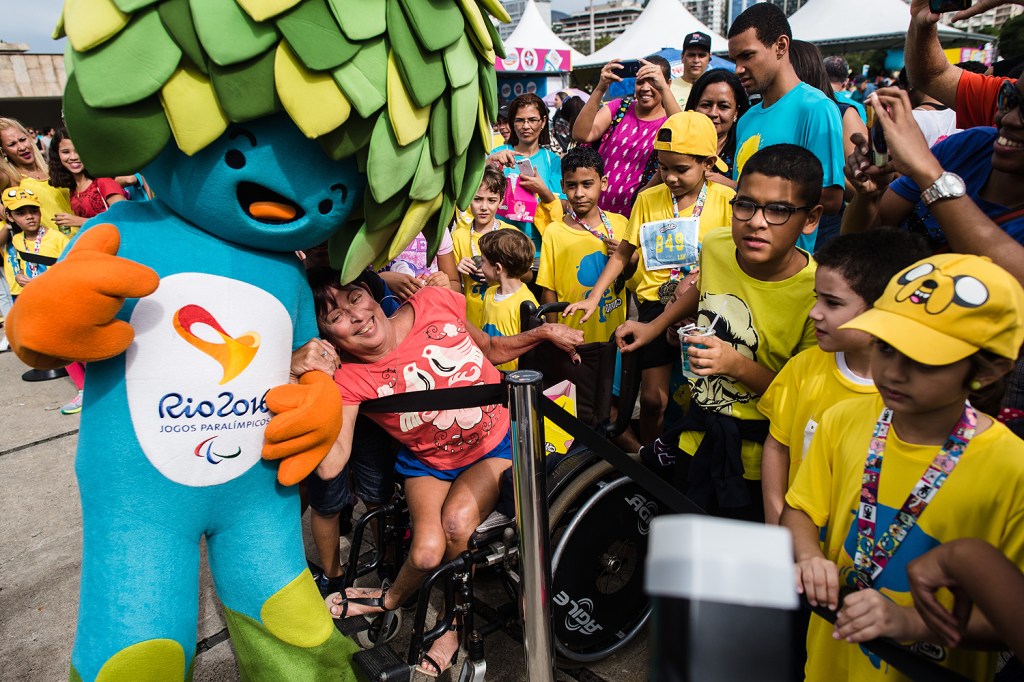 O mascote Tom do Rio 2016 Jogos Paraolímpicos