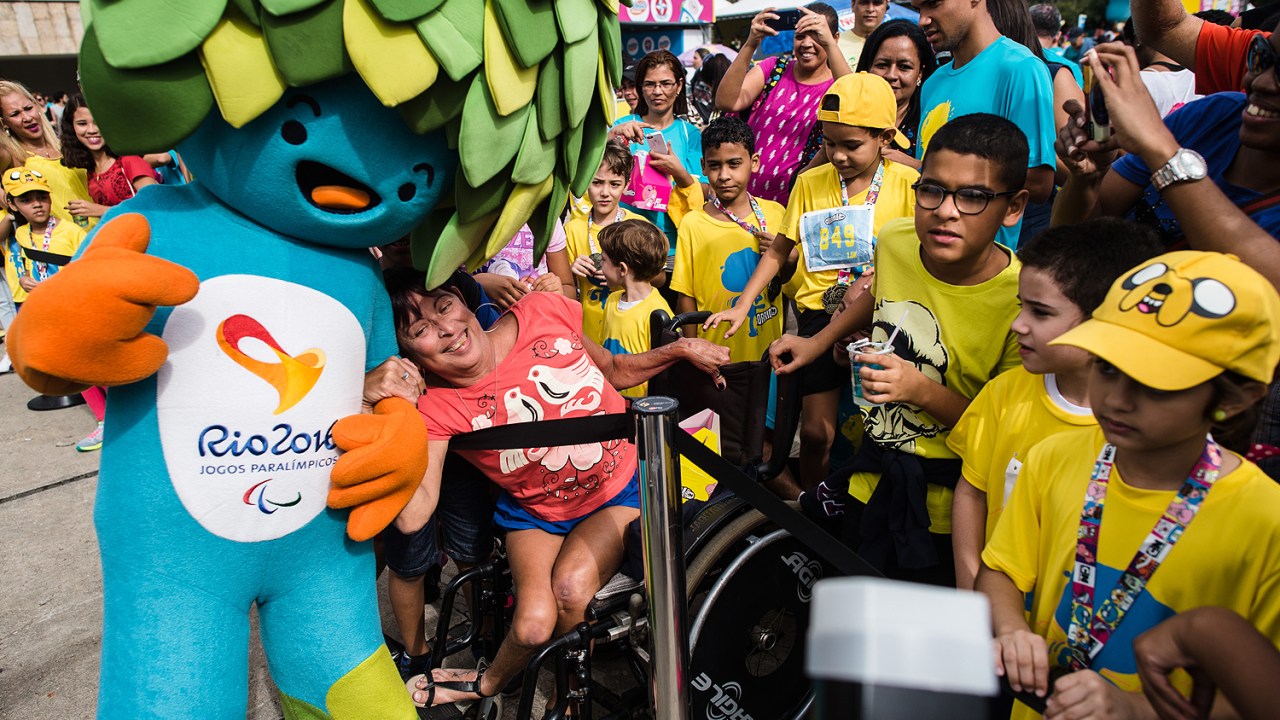 O mascote Tom do Rio 2016 Jogos Paraolímpicos