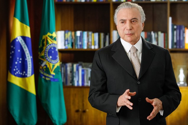 Brasília - DF -  31/08/2016. Presidente Michel Temer durante pronunciamento à nação