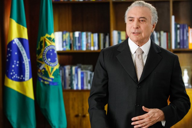 Brasília - DF - 31/08/2016. Presidente Michel Temer durante pronunciamento à nação.
