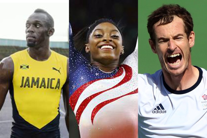 Rio-2016: Usain Bolt, Simone Biles e Andy Murray