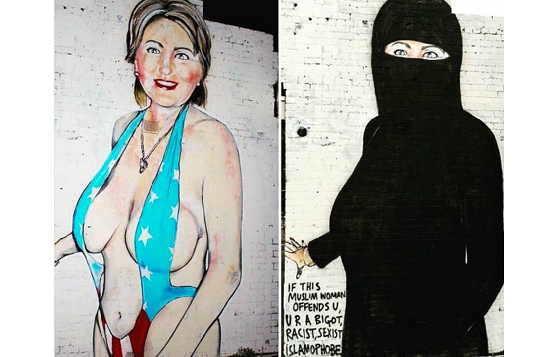 Grafite de Hillary Clinton