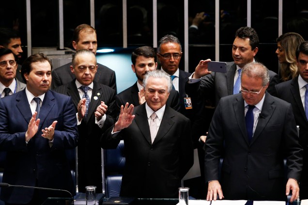 Michel Temer é empossado como presidente da República, em cerimônia realizada no  Congresso Nacional, em Brasília (DF) - 31/08/2016