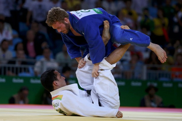 Judoca Felipe Kitadai é eliminado da Rio 2016 pelo alemão Tobias Englmaier - 06/08/2016