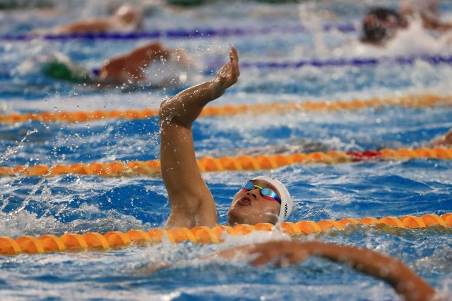 Nadadores da delegação chinesa treinam para os Jogos Olímpicos Rio 2016 - 05/08/2016