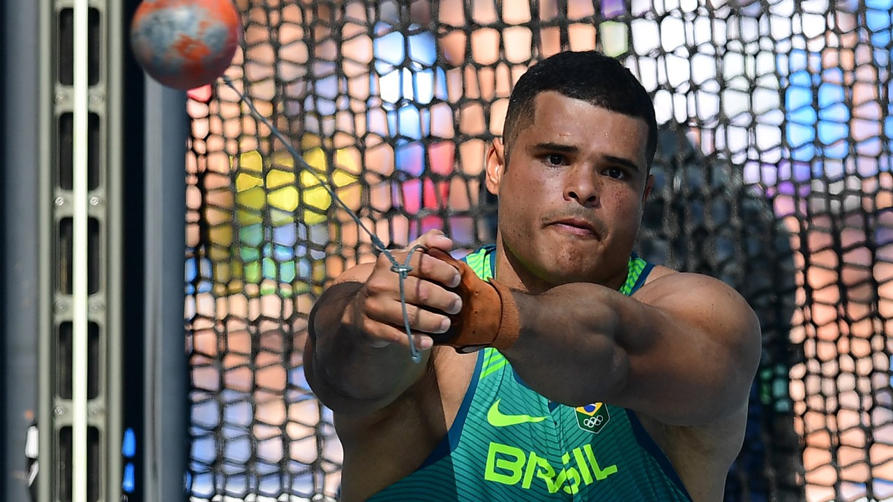 Wagner Domingos se classifica na prova de lançamento de martelo na Rio-2016