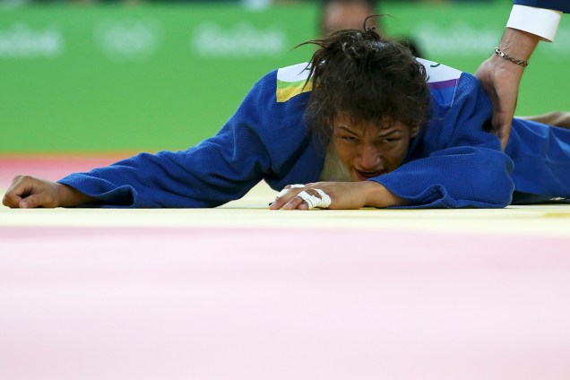 A brasileira Sarah Menezes perde para a judoca da Mongólia, Urantsetseg Munkhbat, na Arena Carioca 2 - 06/08/2016