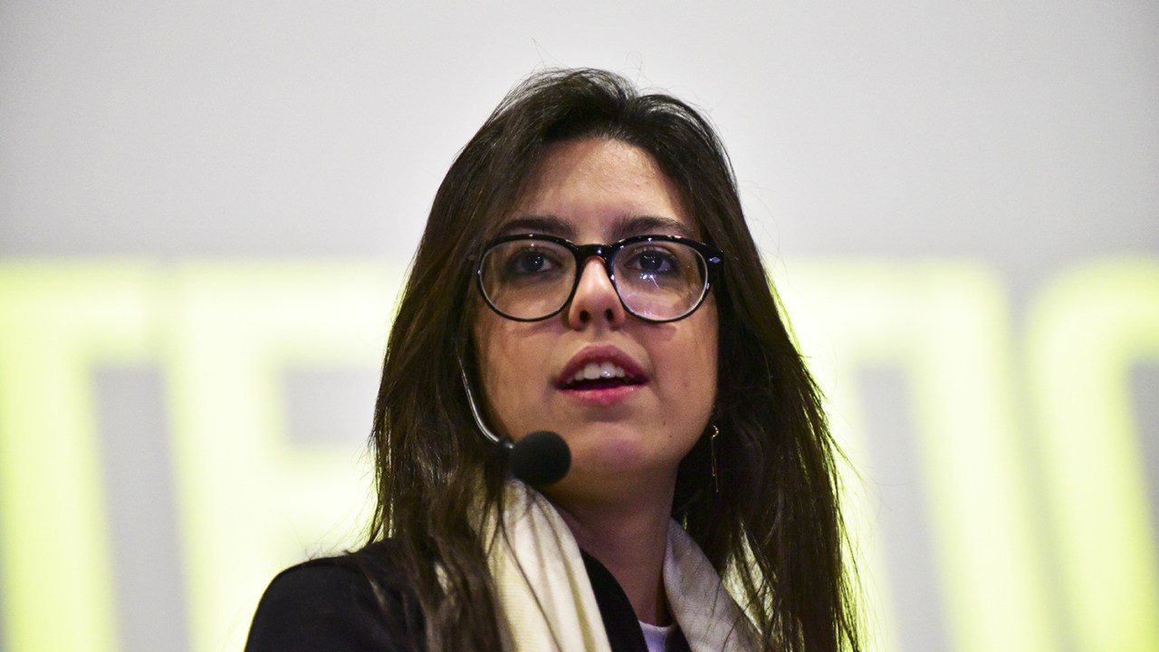 Bel Pesce, durante a palestra "Criando Oportunidades", organizado pelo Conselho da Mulher Empreendedora, no Parque Tecnológico São José dos Campos