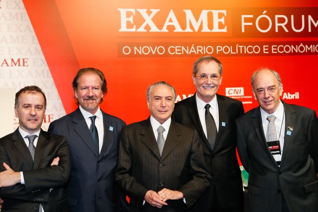 O presidente da República, Michel Temer, durante o Fórum Exame, realizado em São Paulo (SP) - 30/09/2016