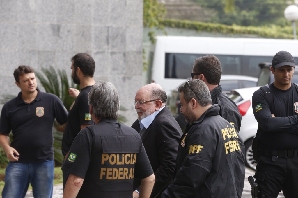 Léo Pinheiro da OAS chega a sede da PF em São Paulo por condução coercitiva, em nova operação da Polícia Federal chamada de Óperação Greenfield'
