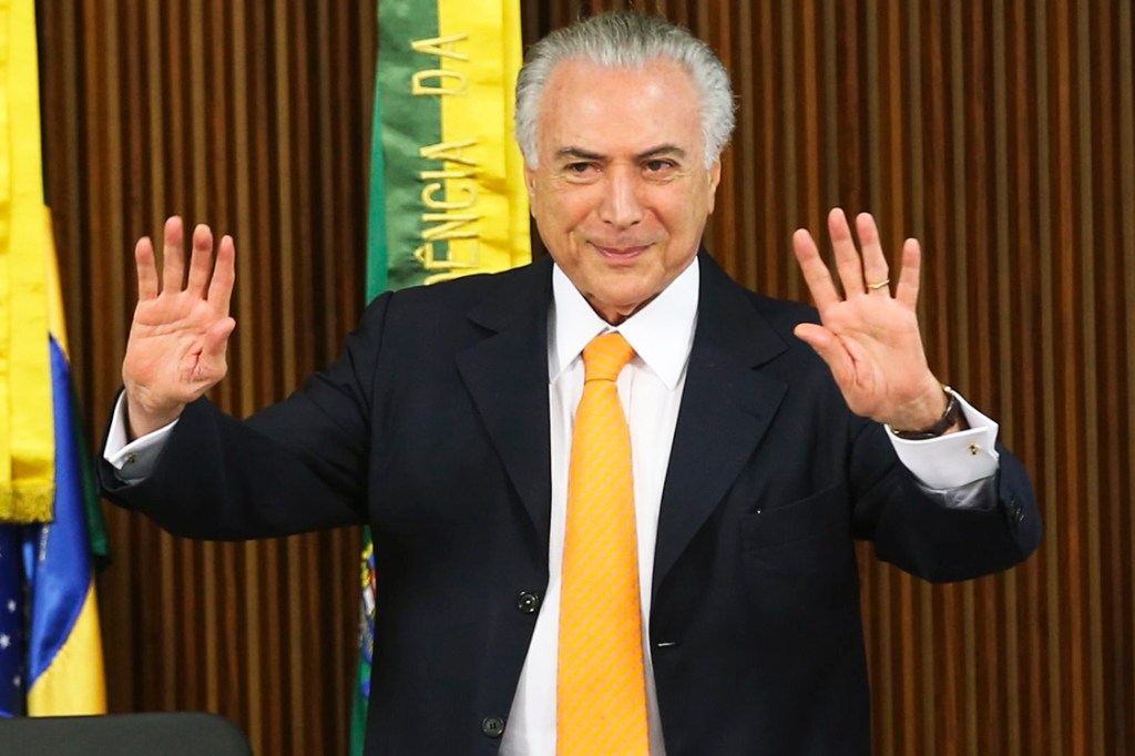 O presidente da República, Michel Temer, durante reunião do Conselho do Programa de Parcerias e Investimentos (PPI), no Palácio do Planalto, em Brasília (DF) - 13/09/2016