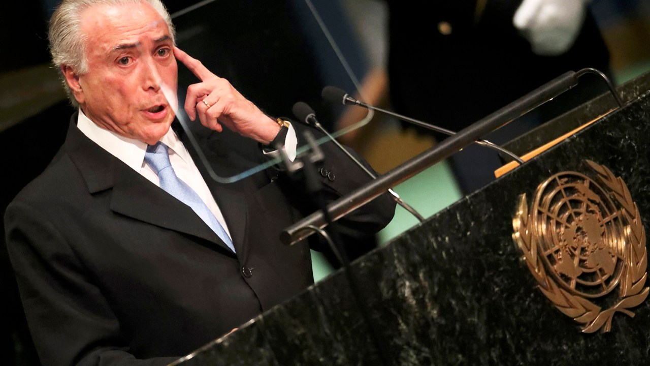O presidente da República, Michel Temer, discursa na Assembleia Geral da ONU em Nova York - 20/09/2016