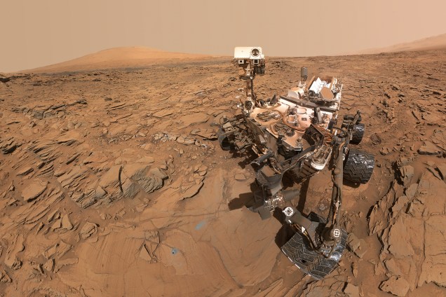 O planeta Marte, em imagens captadas pela sonda Curiosity
