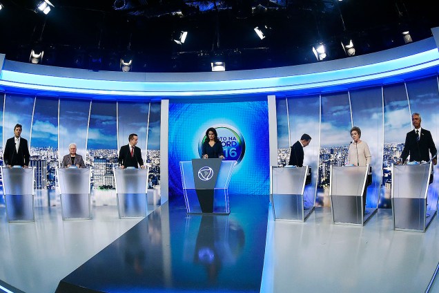 TV Record promove debate com candidatos à prefeitura de São Paulo - 25-09-2016