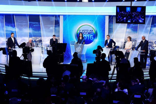 TV Record promove debate com candidatos à prefeitura de São Paulo - 25-09-2016