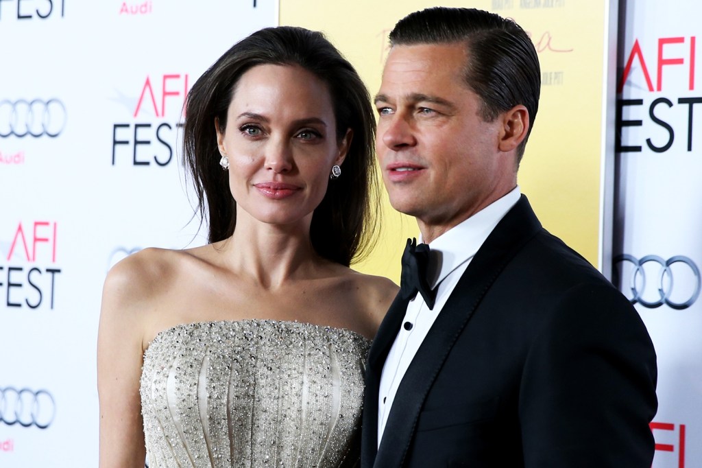 Angelina Jolie e Brad Pitt participam de evento em Hollywood - 05/11/2015