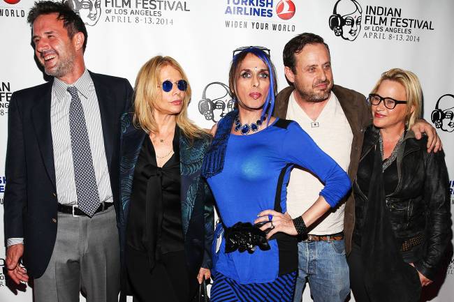 Os irmãos da atriz transexual americana Alexis Arquette (David, Rosanna, Richmond e Patrícia), durante o Festival Indiano de Cinema, realizado em Holywood - 08/04/2014