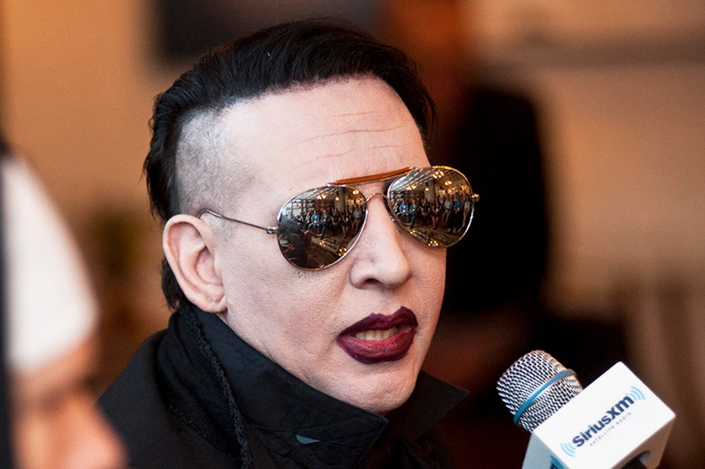 O cantor Marilyn Manson, durante evento em Chicago - 06/08/2015