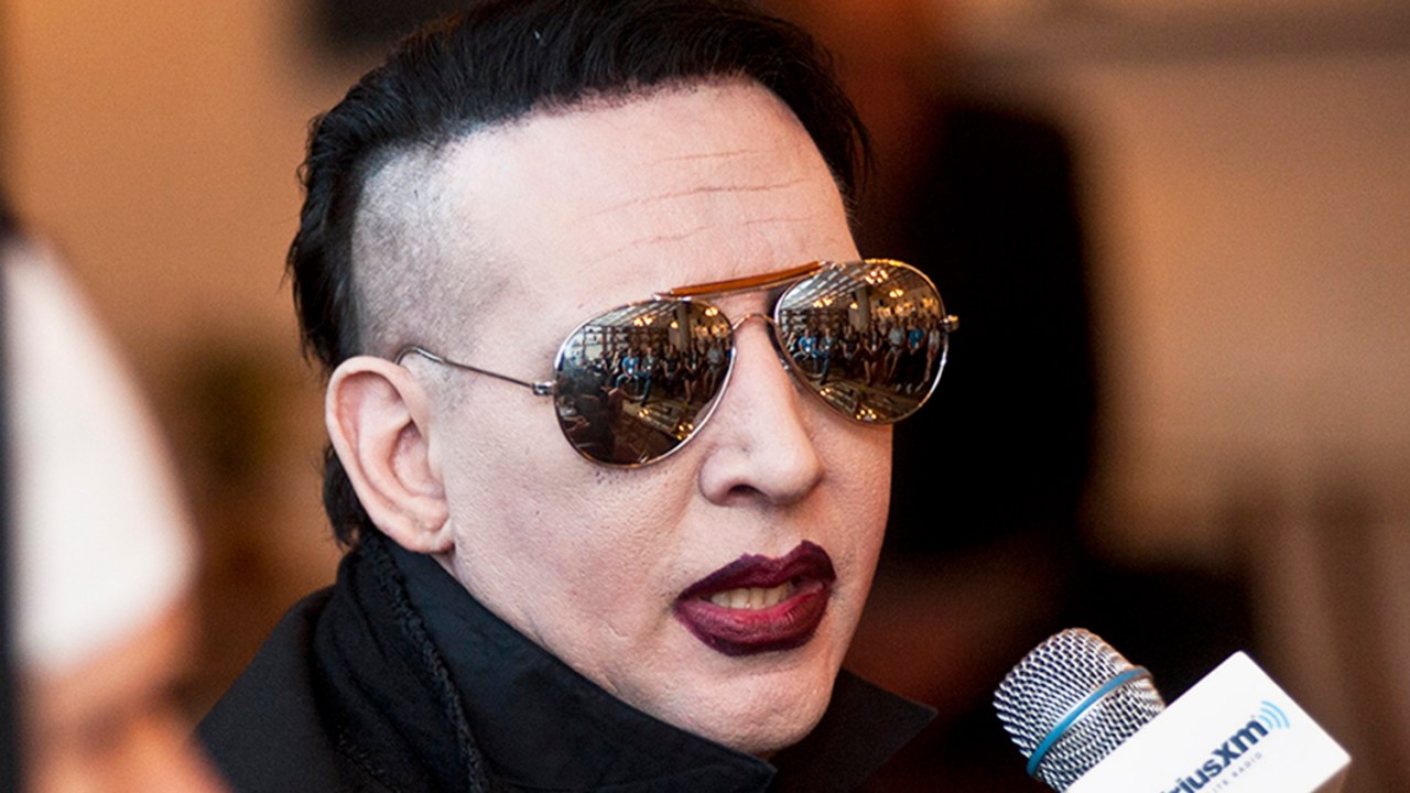 O cantor Marilyn Manson, durante evento em Chicago - 06/08/2015