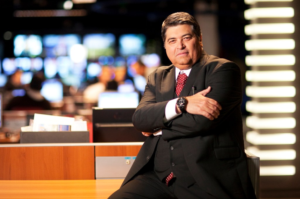 O apresentador da TV Bandeirantes, José Luiz Datena