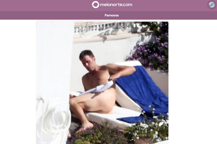 Tom Brady fica nu durante banho de sol na Itália