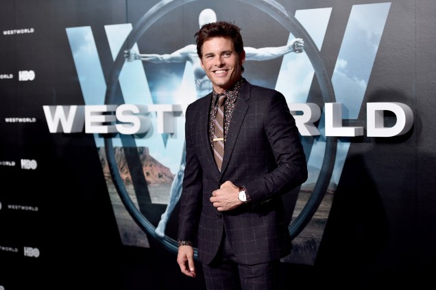 O ator James Marsden na première de 'Westworld', em Los Angeles