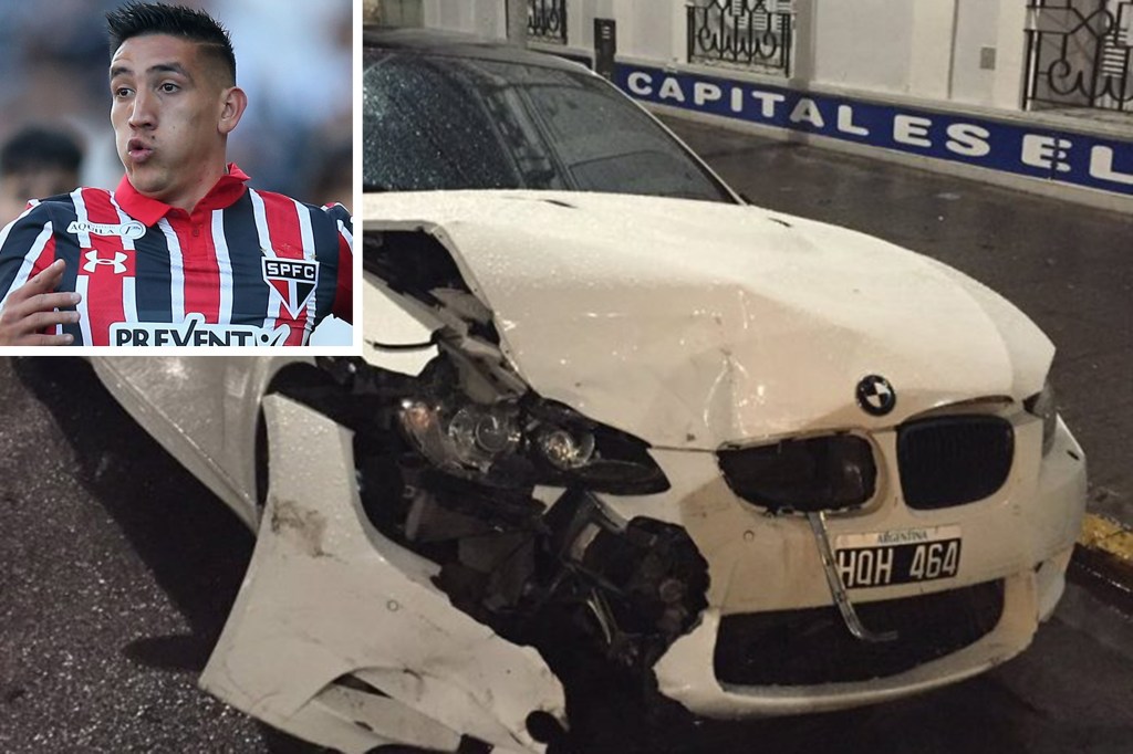 Acidente envolvendo o jogador Ricardo Centurión, ex-São Paulo na Argentina
