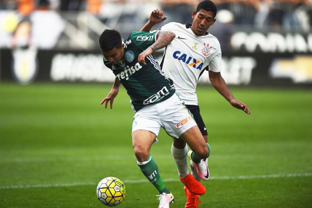 Partida entre Corinthians e Palmeiras, válida pela 26ª rodada do Campeonato Brasileiro, realizada no Itaquerão, zona leste de São Paulo (SP) - 17/09/2016