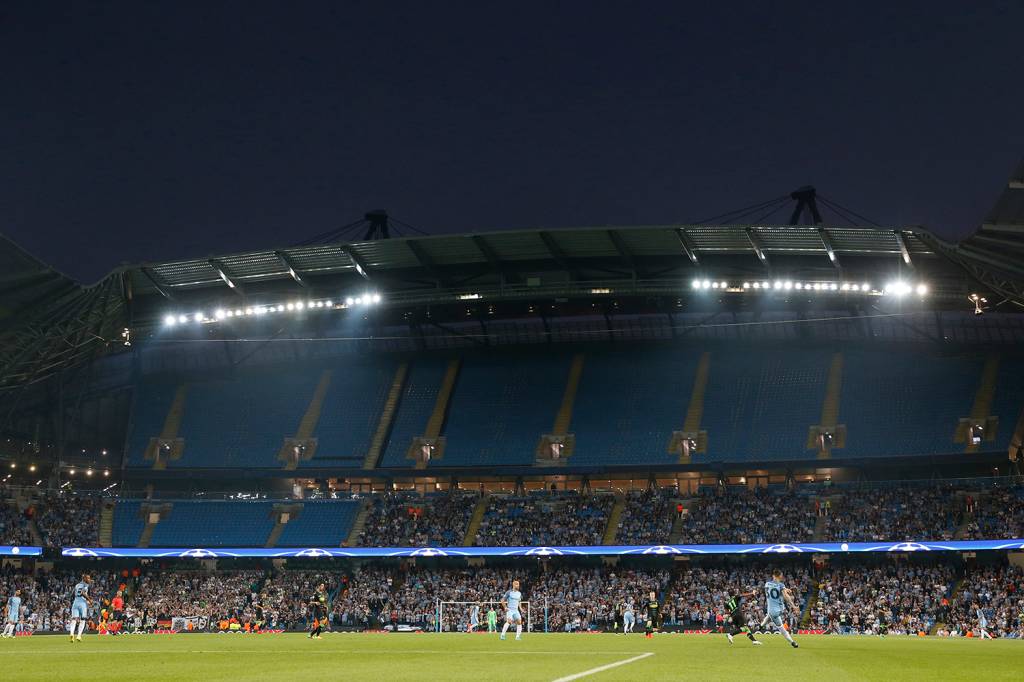 Estádio Etihad, Manchester City contra Borussia Monchengladbach pela fase de grupo da UEFA - Liga dos Campeões