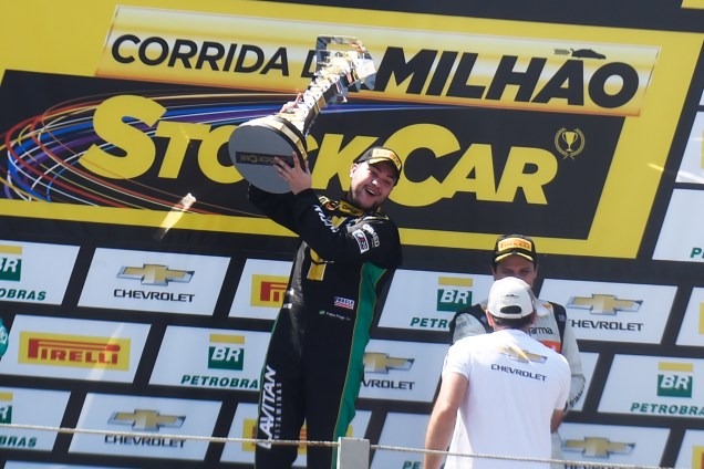 O piloto Felipe Fraga vence a Corrida do Milhão da Stock Car, realizada no Autódromo de Interlagos, zona sul de São Paulo (SP) - 11/09/2016
