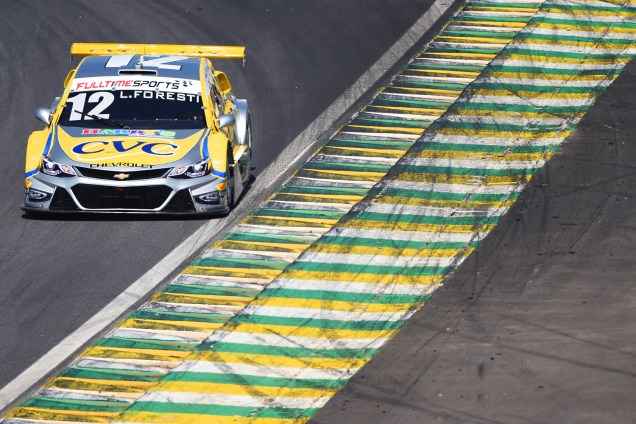 O piloto Lucas Foresti durante a Corrida do Milhão da Stock Car, realizada no Autódromo de Interlagos, zona sul de São Paulo (SP) - 10/09/2016