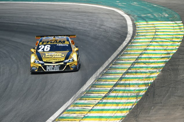O piloto Raphael Abbate durante a Corrida do Milhão da Stock Car, realizada no Autódromo de Interlagos, zona sul de São Paulo (SP) - 10/09/2016