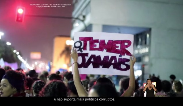 Marcelo Freixo leva protesto contra Michel Temer no Rio para propaganda na TV