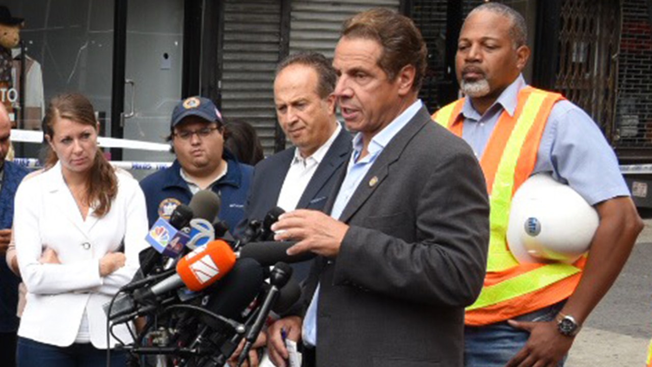 Governador de Nova York, Andrew Cuomo, concede coletiva após explosões em Manhattan