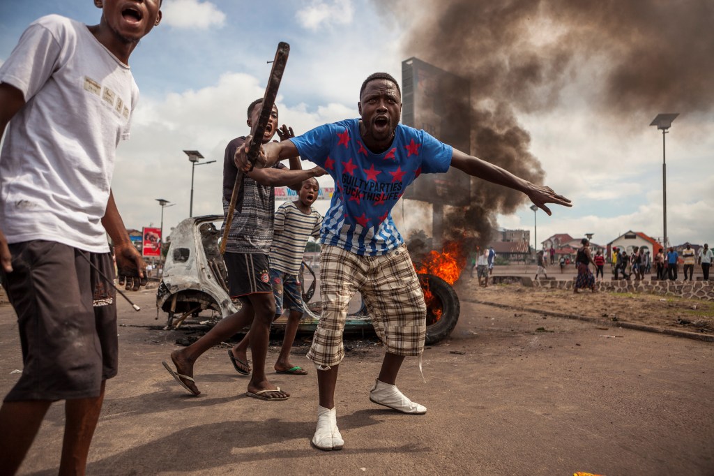 Protesto na República Democrática do Congo