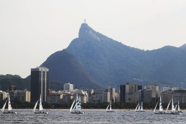 Competidores da vela paralímpica durante as provas realizada na Marina da Glória, na Baía de Guanabara,  nos Jogos Paralímpicos Rio 2016 – 13/09/2016