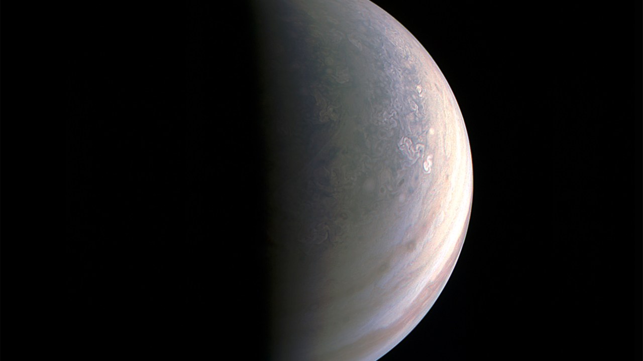 Pólo norte de Júpiter