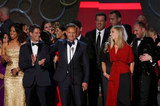 Mark Burnett durante a 68ª cerimônia de premiação do Emmy, no Microsoft Theater, em Los Angeles - 18-09-2016