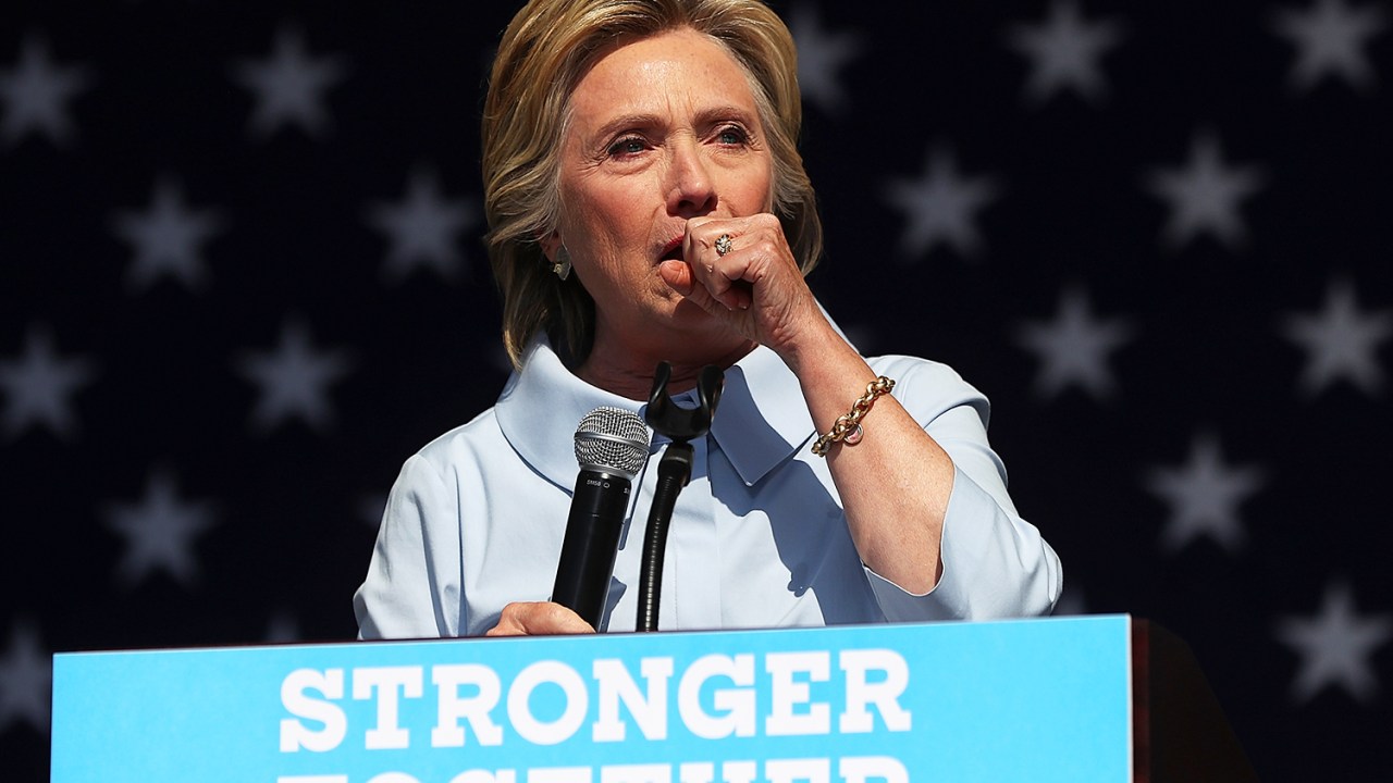 A candidata democrata à presidência dos Estados Unidos, Hillary Clinton, faz campanha em Luke Easter Park, na cidade de Cleveland - 05/09/2016
